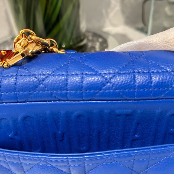 ❗️SOLD❗️💯% Authentic STUNNING bright blue Dior Caro bag - Picture 14 of 15